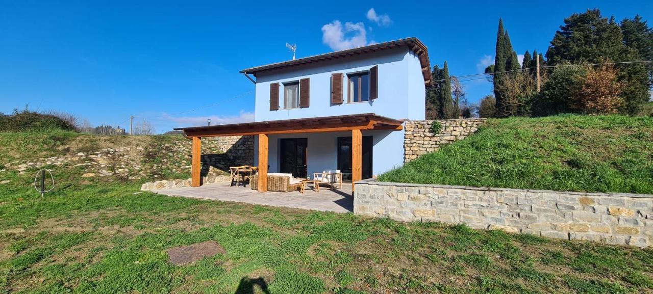 טרנובה ברצ'וליני Villa Azzurra Immersa Nel Verde Tra Firenze, Arezzo E Siena מראה חיצוני תמונה